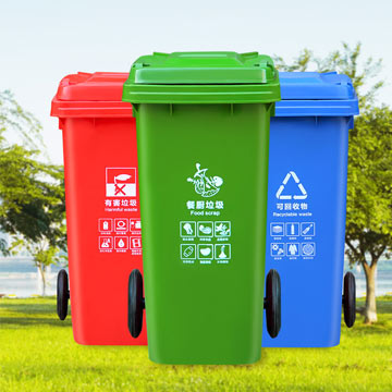甘肃张掖湿地公园购买一批垃圾桶